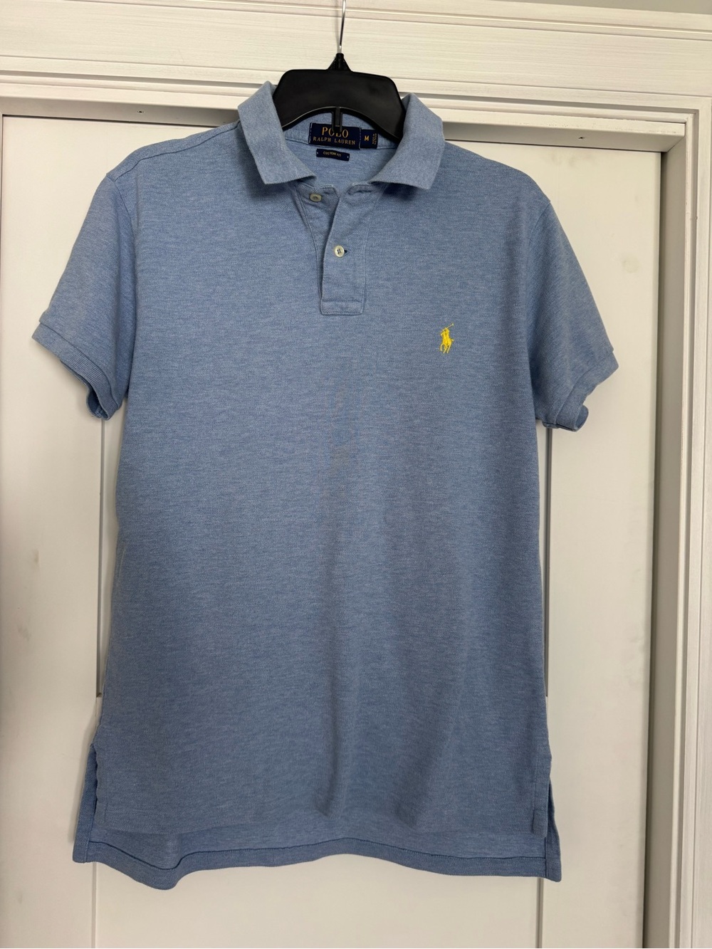 Ralph Lauren Light Blue Polo with Yellow Pony Logo